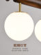 Medieval-Style Restaurant Chandelier, French Retro Four-Head Long Bar Island Dining Room Lamp, Creative and Elegant Lighting Fixtures