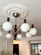 Medieval-Style Living Room Chandelier with Projection, Bamboo-Style French Retro-Style Hall Lamp, Bedroom and Dining Room Lamp, 2026 New Model