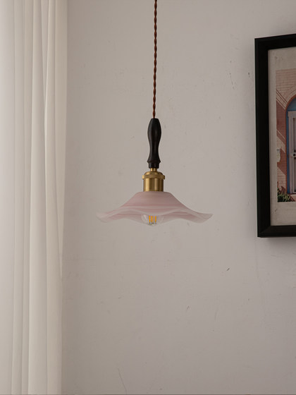 French-Style Vintage Bedroom Bedside Chandelier, American Retro Romantic High-End Corridor Hallway Entrance Small Pendant Light