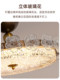 French-Style Bedroom Ceiling Light with a Vintage Feel, High-End Floral Glass Room Lamp, Retro Round Eye-Protection Main Bedroom Lighting