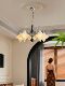French-Style Vintage Star Pendant Light for Living Room, High-End Mid-Century Bauhaus Solid Wood Bedroom and Study Lamp, 2026 New Model