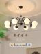 French Retro Black Magic Bean Chandelier Modern Minimalist Living Room Lamp Nordic Dining Room Bedroom Vintage Lamp