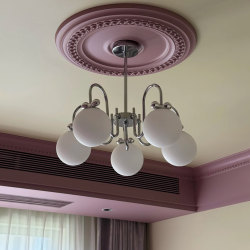 Bauhaus Cream-Style Bowknot Pendant Light, Vintage Living Room Lamp, French Retro Study Room, Bedroom, Children's Room Mickey Lamp