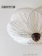French Mid-Century Style Bedroom Fabric Ceiling Lamp, South Asian Style Retro Plum Blossom Room Lamp, Japanese Style Living Room Study Lighting Fixtures