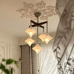 French-Style Vintage Star Chandelier, Dining Room Lamp, Bedroom Main Light, Villa Staircase, Duplex Study, High-End Living Room, Dining Room Lamp