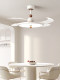 Cream-Style Restaurant Invisible Fan Light, Modern Minimalist White Ceiling Fan Light, Minimalist Smart Vintage Bedroom Fan Light