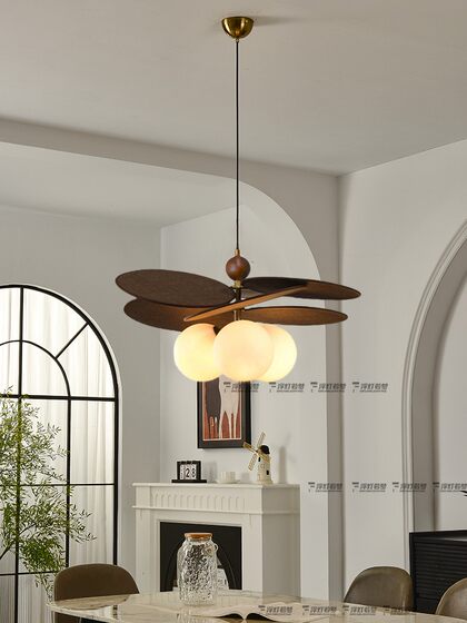 French Mid-Century Style Restaurant Chandelier, Retro Bedroom Study Bar Dining Room Magic Bean Lamp, Japanese Rattan Woven Guesthouse Lamp