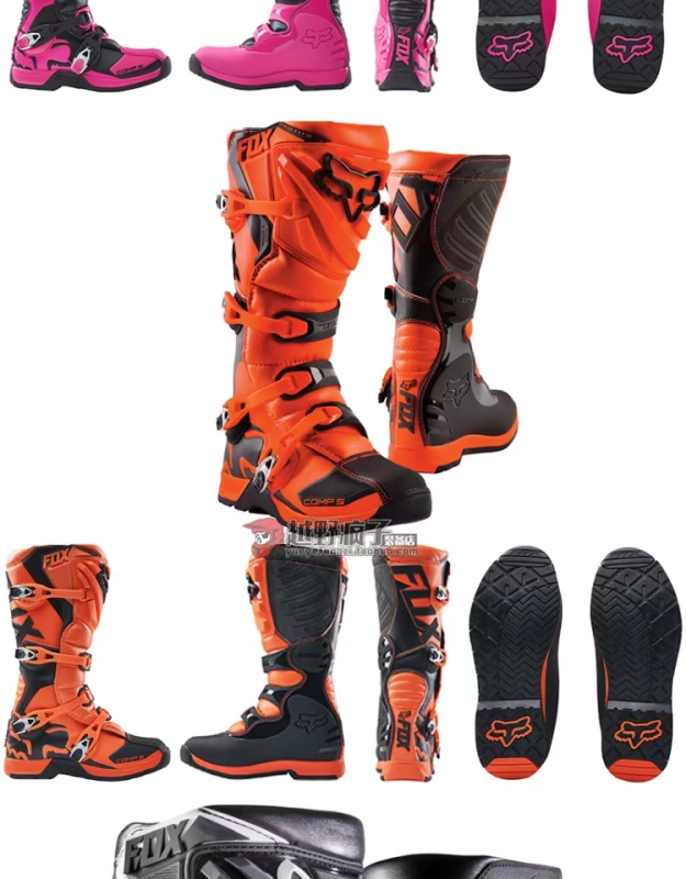 19 American FOX Youth Off-road Boots Fox Comp5 Motorcycle Boots Children P5 Forest Road Boots Giày - Swiss Army Knife