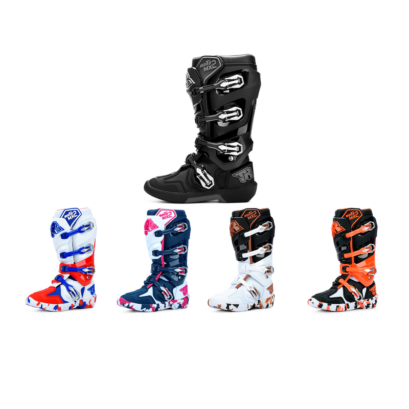 New Tr Tiger Mx2 Motorcycle Off-Road Boots with Movable Shafts, Trail Rally Racing Boots, Protective Gear