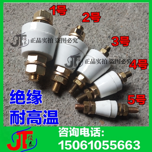 Ceramic binding post wiring terminal high temperature resistant pure copper screw rod 10 8 6 dozens of connectors