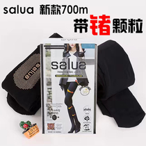 salua Korean skinny legged socks 700m womens autumn and winter plus velvet thickened warm legs shaping leggings socks