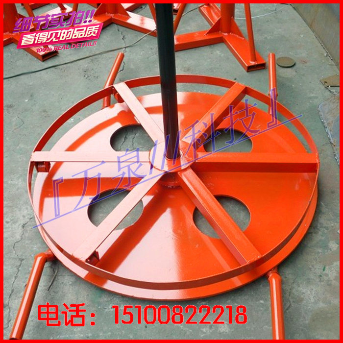 Horizontal hexagonal unwinding disc leather line optical cable cable coil steel wire rope cable wire disc unwinding frame