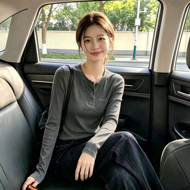 Japanese-Style Champion Embroidery Long-Sleeve T-Shirt for Women 2026 New Spring and Autumn Fashion Outerwear Slim-Fit Base Shirt Japanese-Style Champion Embroidery Long-Sleeve T-Shirt for Women 2026 New Spring and Autumn Fashion Outerwear Slim-Fit Base Shirt