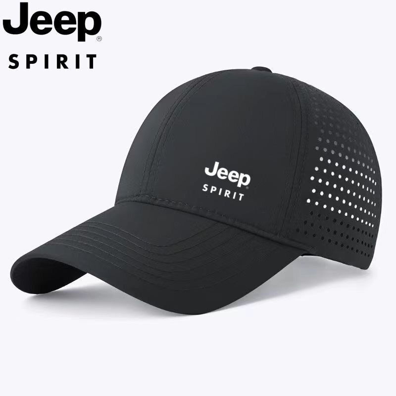 кепка для бадминтона jeep吉普男女棒球帽夏季透气网眼鸭舌帽运动户外防晒太阳遮阳帽子 spirit