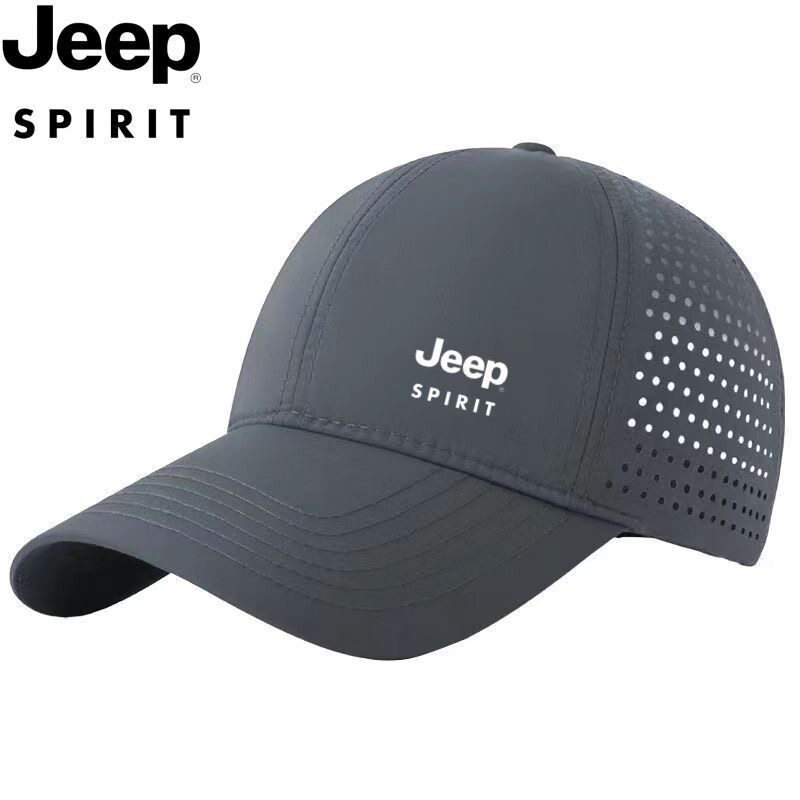 кепка для бадминтона jeep吉普男女棒球帽夏季透气网眼鸭舌帽运动户外防晒太阳遮阳帽子 spirit