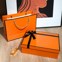 Gift box Exquisite hand gift box empty box Korean cosmetics birthday gift packaging box ins simple net red