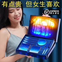 Tanabata Valentines Day gift for girlfriend and wife happy Birthday girl practical high-level ritual lipstick gift box