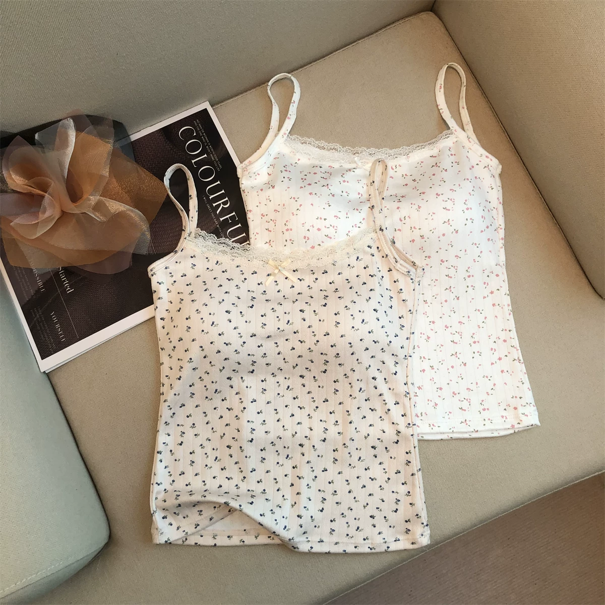 Рекомендованное оригинальное платье магазина Jade Closet Direct Store ~ Sweet Girl Pure Lace Lace Flower Broken Breast Cushion Straight