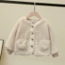 Boy Lamb Fur Jacket 2019 Children Fall Winter New Korea Boy Dicken Top Baby Western Winter Tide - Áo khoác Áo khoác