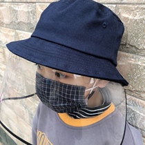 Baby anti-foam hat winter adult saliva pure cotton fishermans cap protective cover can be removed from the protection of men and women