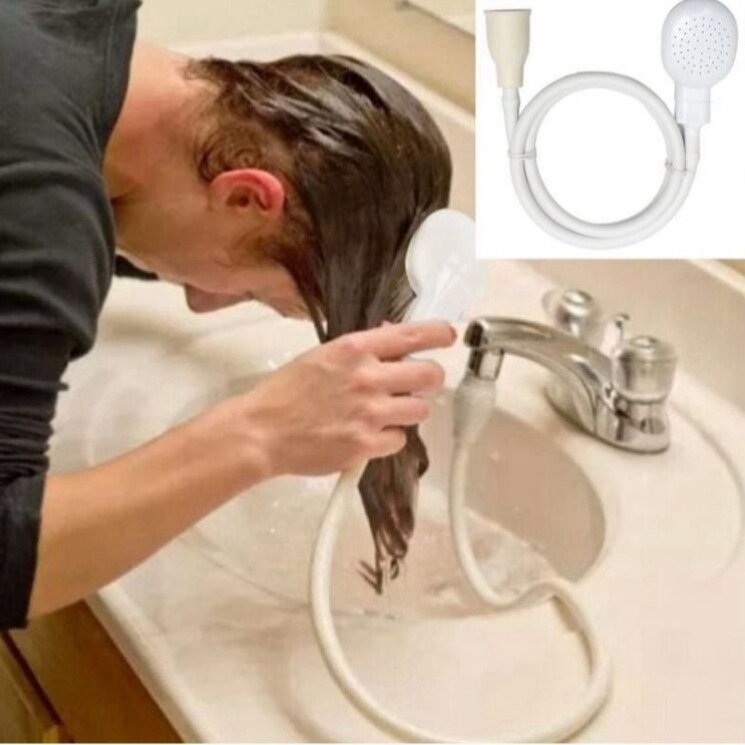 Washbasin shampoo artifact faucet external shower extender hose washbasin bath nozzle simple and fast