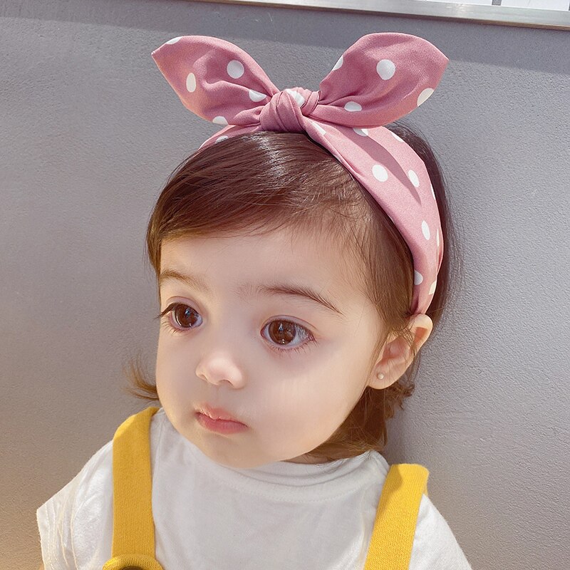 Baby's head circumference headband one year old female headband full moon headdress girl not to let the head baby princess short hair cute