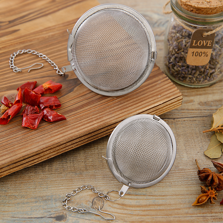 Tea ball 304 stainless steel seasoning ball bag seasoning and braising stew spice cooking household box big material filter