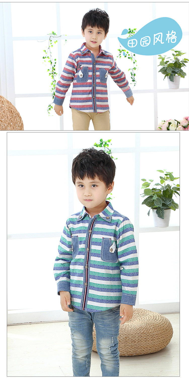 Chemise garcon à manche longue - Ref 2074033 Image 15