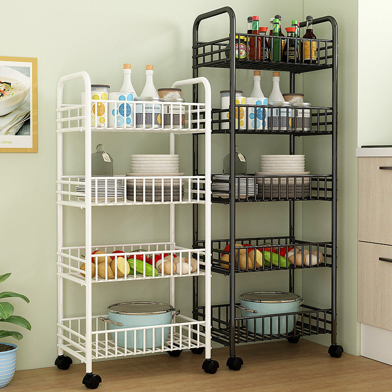 Kitchen shelf Floor-to-ceiling multi-storey dormitory artifact storage Bedroom bookshelf Toy storage Vegetable cart shelf