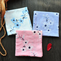 3 handkerchiefs handkerchief mouth towel sweat towel cotton flowers Chinese style Chinese style double cotton yarn soft and easy to use