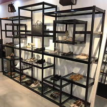 Shoe store shoe rack display rack bag commercial multi-layer floor shop shelf childrens shoes clothing shoes display rack aluminum alloy
