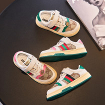  Next alice girls  board shoes spring 2021 new Korean casual childrens leather mesh sports shoes trend