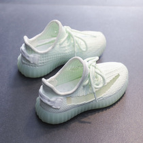  Next alice girls sports shoes 2021 summer new mesh breathable fluorescent air cushion shoes large childrens coconut shoes