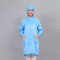 Синий шерсть с капюшоном