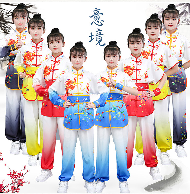 2022 new children's martial arts performance clothing Chinese style competition performance clothing adult adult martial arts competition clothing Tai Chi