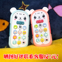  Educational early education 6 months Music telephone Baby childrens toy mobile phone simulation can bite boy female baby one year old 1