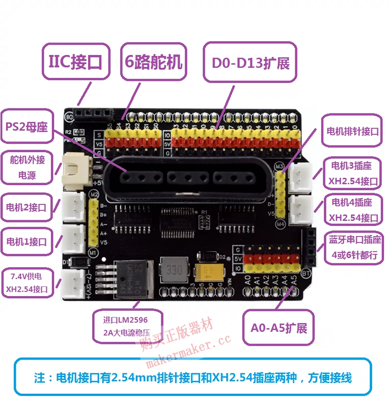 Cho Arduino UNO 4 Động Cơ Mở Rộng Ban PS2 Mecanum Bánh Xe Robot Thông Minh Xe Ô Tô