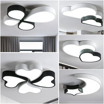 Water drop double heart clouds star Moon Nordic black and white frame bedroom led ceiling lamp dimming lamp lighting factory direct sales