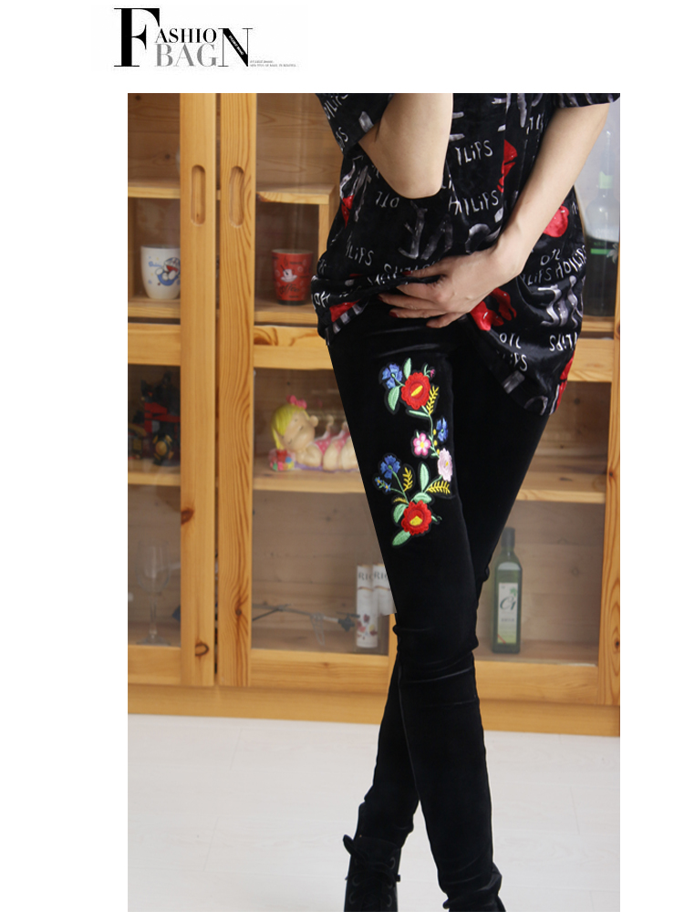 Quần legging nhung 2018 mới mặc quần dài là quần lửng ấm chân quần cạp cao cạp cao dày quần áo nữ mùa hè đẹp