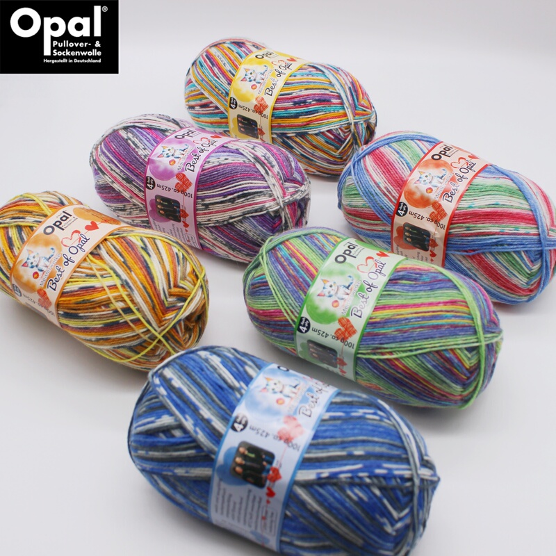 Opal Meisterwerke Craftsmanship Series Wool Socks Yarn Hand-Knitted DIY Gradient Dyed Hand-Knitted Doll Yarn