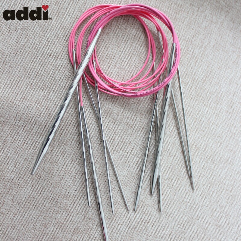 German Imported Addi Unicorn 115-7-80cm/60/100/120 Spiral Pattern Circular Knitting Needles