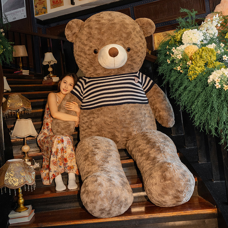 Large Teddy Bear Plush Toy Pillow Stuffed Animal Hug Bear Gift for Girlfriend Big Doll Birthday Present