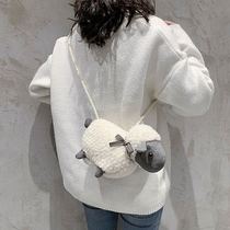 Pludge bag bag 2021 new cute lamb bag bag ugly doll doll doll bag
