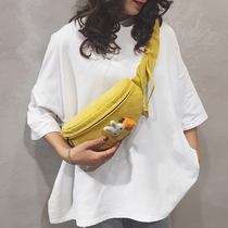 2021 Popular bag new bag female in hundred casual broadband slug chest cordulle canvas bag