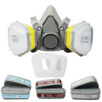 Gas mask half mask chemical gas protection ammonia gas hydrogen sulfide carbon monoxide benzene correct spray paint mask acid