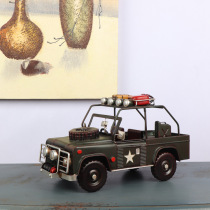 Retro Jeep model ornaments nostalgic vintage simulation car shop bar decoration props home decoration decoration