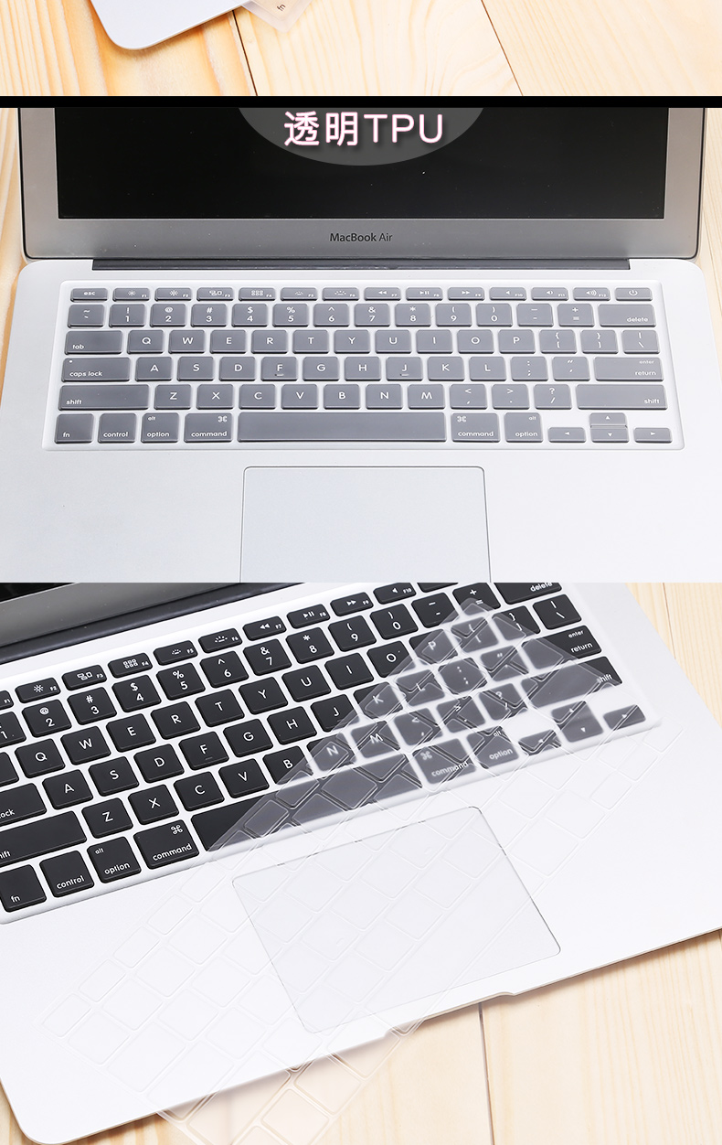 2018MacBook Pro13 Bàn Phím Bảo Vệ Mac Máy Tính Xách Tay 12 Apple MacBook Máy Tính Không Khí Siêu mỏng 13.3 Inch 11 Full Bìa Bụi Che Shortcut 11.6 Phụ Kiện