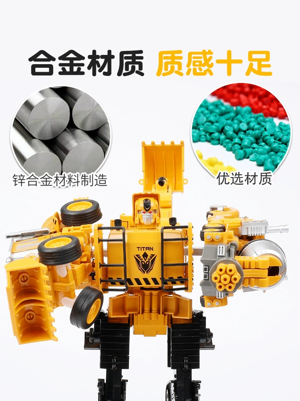 Cuộc họp biến dạng đồ chơi King Kong Máy xúc biến thành một robot xe kết hợp Kỹ thuật Khai quật