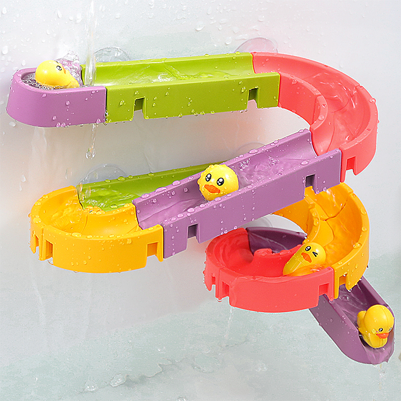 Children's bathroom rail water wheel baby bath bath little yellow duck baby play water play water boy girl toy