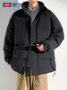 Geniolamode Men's down Jacket Winter New Windproof Waterproof Thickened Warm Short Coat Trendy